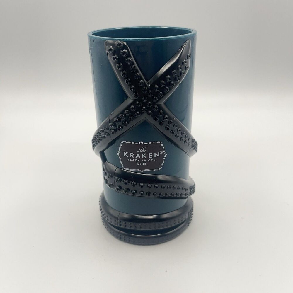 The Kraken Black Spiced Rum Tiki Mug Cup Plastic 6” Tall